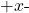 +x{\text -}