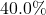 40.0\%