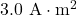 3.0~\mathrm{A}\cdot\mathrm{m}^2
