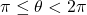 \pi\leq\theta<2\pi
