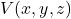 V(x,y,z)