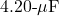 4.20{\text -}\mu\mathrm{F}