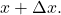 x+\Delta x.