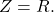 Z=R.