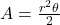 A=\frac{r^2\theta}{2}