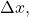 \Delta x,