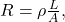 R=\rho\frac{L}{A},