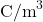 \mathrm{C/m}^3