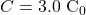 C=3.0~\mathrm{C_0}