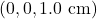 (0, 0, 1.0~\mathrm{cm})