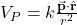 V_P=k\frac{\vec{\mathbf{p}}\cdot\hat{\mathbf{r}}}{r^2}