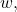w,