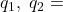 q_1,~q_2=