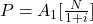 P = A_1[\frac{N}{1+i}]