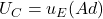 U_C=u_E(Ad)