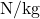 \mathrm{N/kg}