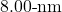 8.00{\text -}\mathrm{nm}
