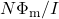 N\Phi_{\mathrm{m}}/I