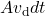 Av_{\mathrm{d}}dt