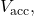 V_{\mathrm{acc}},