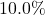10.0\%