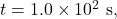 t=1.0\times10^2~\mathrm{s},