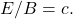 E/B=c.