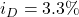 i_D = 3.3\%