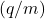 (q/m)