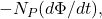 -N_P(d\Phi/dt),