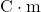 \mathrm{C}\cdot\mathrm{m}