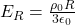 Rendered by QuickLaTeX.com E_R=\frac{\rho_0R}{3\epsilon_0}