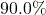 90.0\%