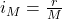 i_M=\frac{r}{M}