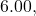 6.00,