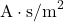 \mathrm{A}\cdot\mathrm{s/m}^2
