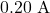 0.20~\mathrm{A}