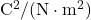\mathrm{C}^2/(\mathrm{N}\cdot\mathrm{m}^2)