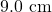 Rendered by QuickLaTeX.com 9.0~\mathrm{cm}