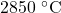 2850~^{\circ}\mathrm{C}