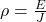 \rho=\frac{E}{J}