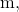 \mathrm{m},