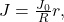 J=\frac{J_0}{R}r,