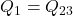 Q_1=Q_{23}