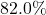 82.0\%