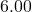 6.00
