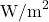 \mathrm{W/m}^2
