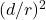 (d/r)^2