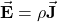 \vec{\mathbf{E}}=\rho\vec{\mathbf{J}}