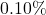 0.10\%